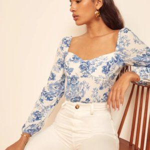 REFORMATION TOP REIGN IN OLYMPIA - NEW WITH TAGS! SIZE 2